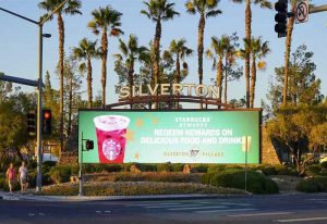 A Giant LED Billboard Attracts People to Silverton